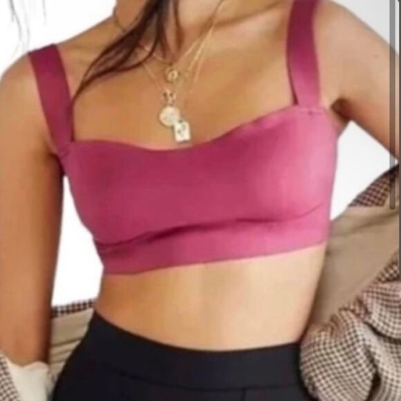 T).  FREE PEOPLE SPORT BRAS Mauve size Medium - Picture 10 of 10